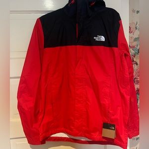 North face Men’s Small Ventura Red Rain Coat